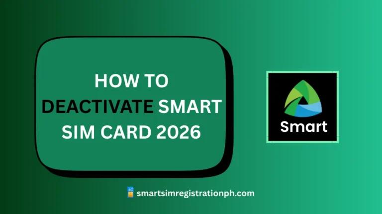 HOW TO DEACTIVATE SMART SIM CARD 2026