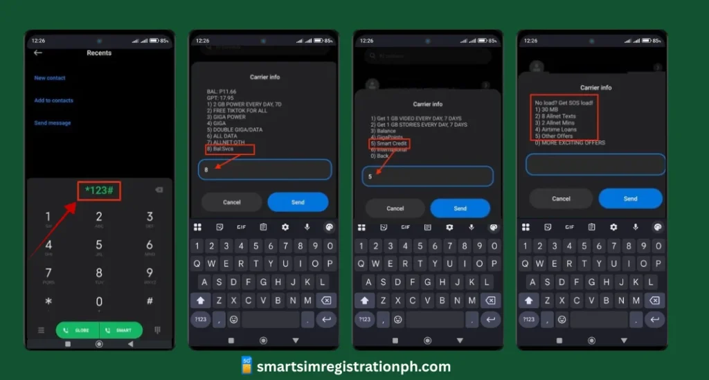 Borrow Load in Smart Via USSD Code