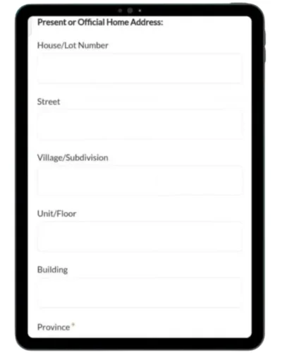 current and home address