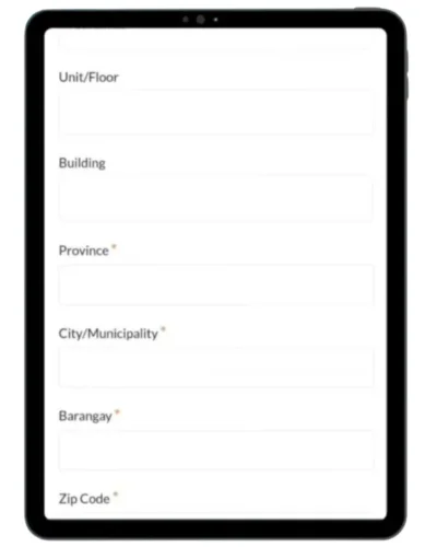 Enter your personal details