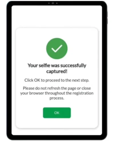 Selfie Verified Successfully